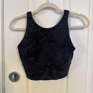 Lululemon Black Camouflage Sports bra